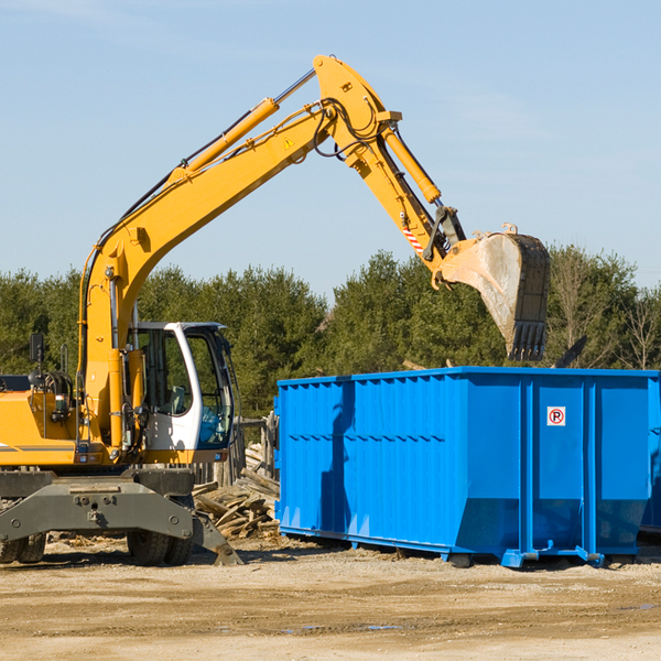 can i choose the location where the residential dumpster will be placed in Ridgeley West Virginia